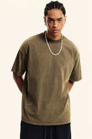 Washed Quick-Dry Cooling Tee - Brown