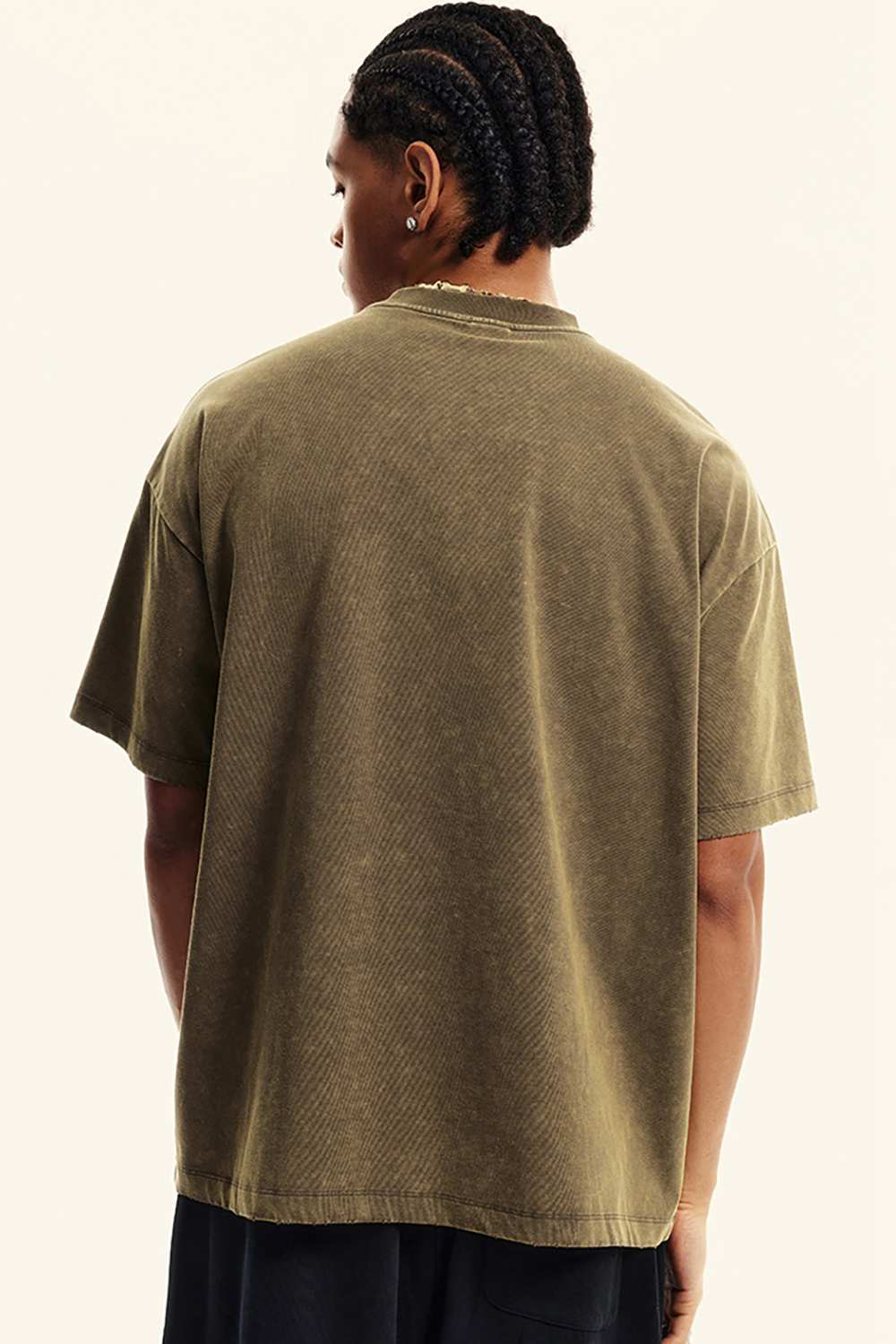 Washed Quick-Dry Cooling Tee - Brown