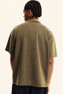 Washed Quick-Dry Cooling Tee - Brown
