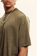 Washed Quick-Dry Cooling Tee - Brown