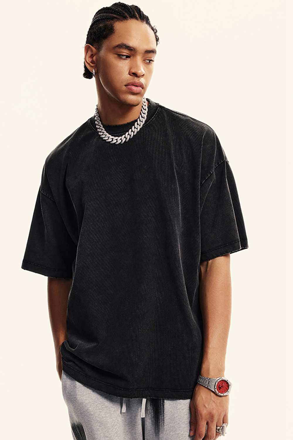 Washed Quick-Dry Cooling Tee - Fried Snowflakes