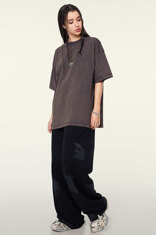 Washed Quick-Dry Cooling Tee - Raspberry Purple