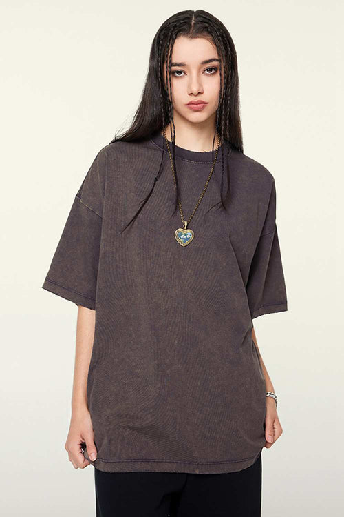 Washed Quick-Dry Cooling Tee - Raspberry Purple