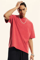 Washed Quick-Dry Cooling Tee - Red
