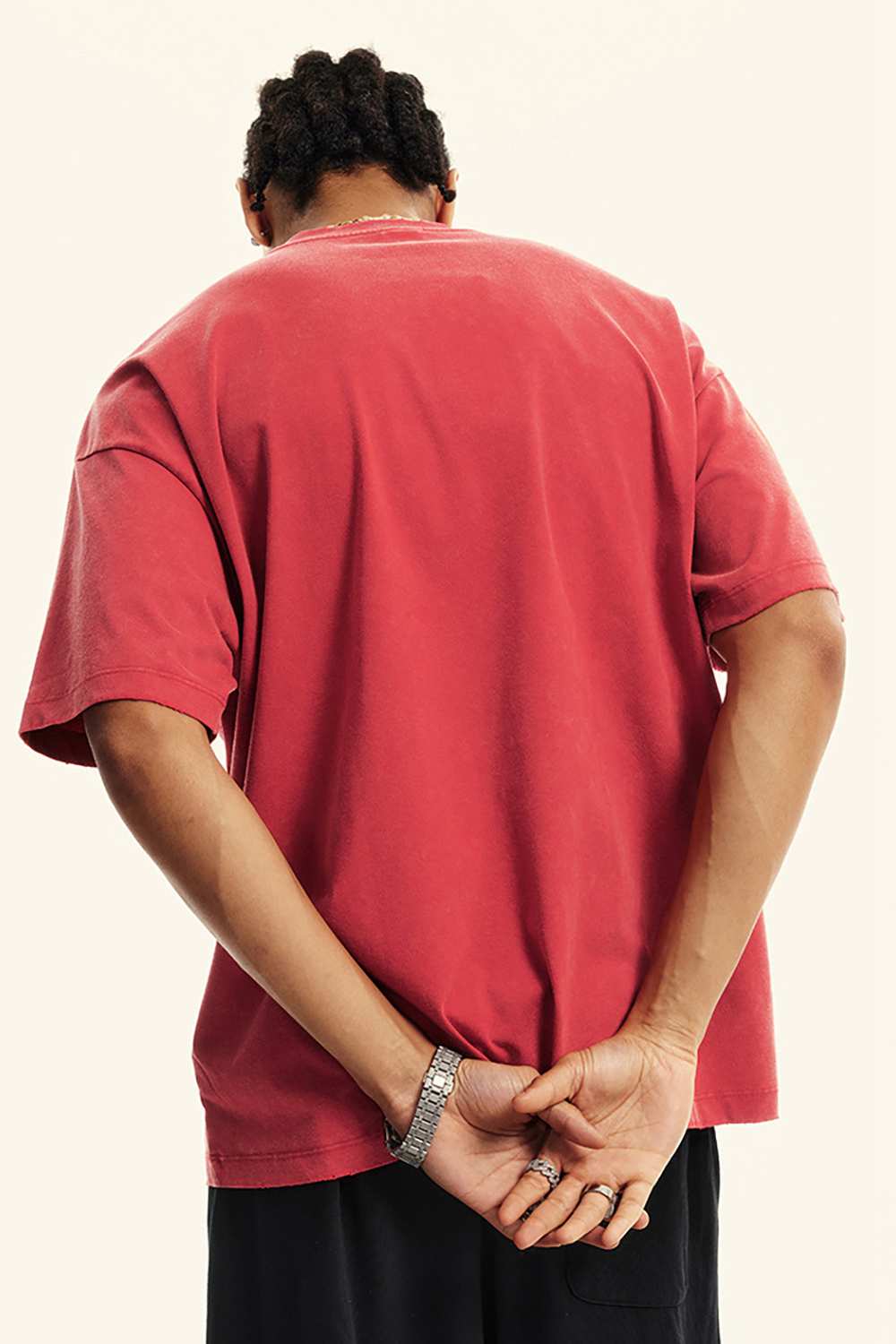 Washed Quick-Dry Cooling Tee - Red