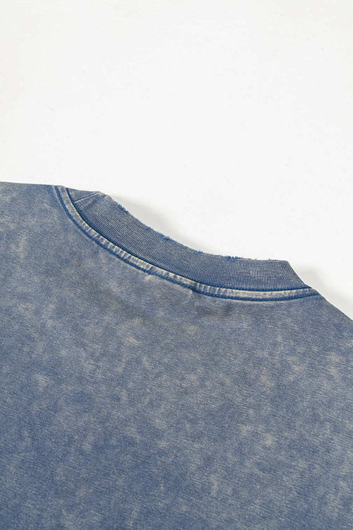 Washed Quick-Dry Cooling Tee - Washed Blue