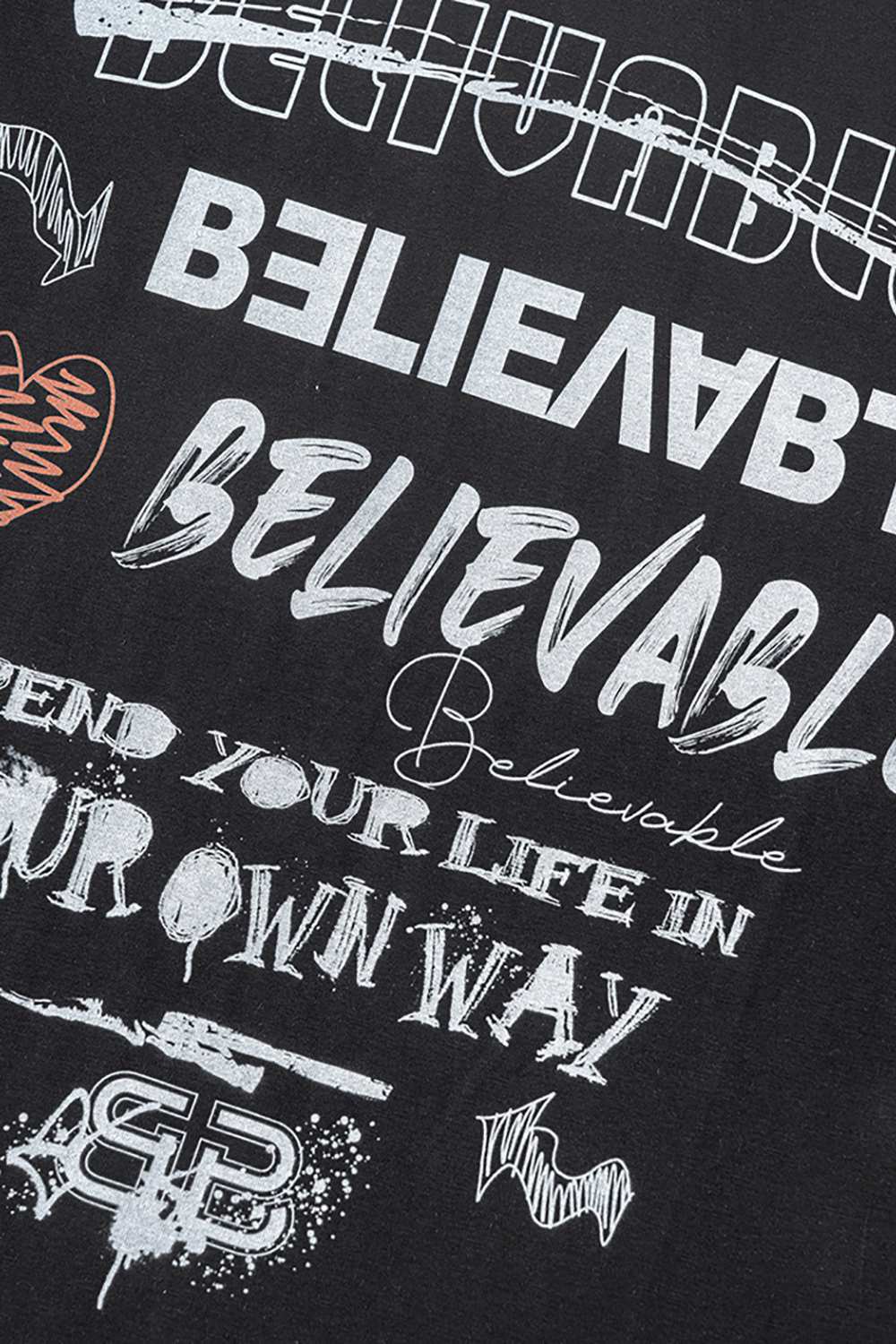 Unisex Vintage High Street T-Shirt - 'Believe In Your Own Way' Washed Graphic Tee by WearingLab