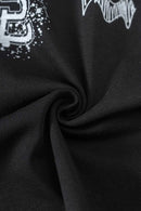Quick-Drying Sorona Graphic T-Shirt in Metallic Black - graphic detail