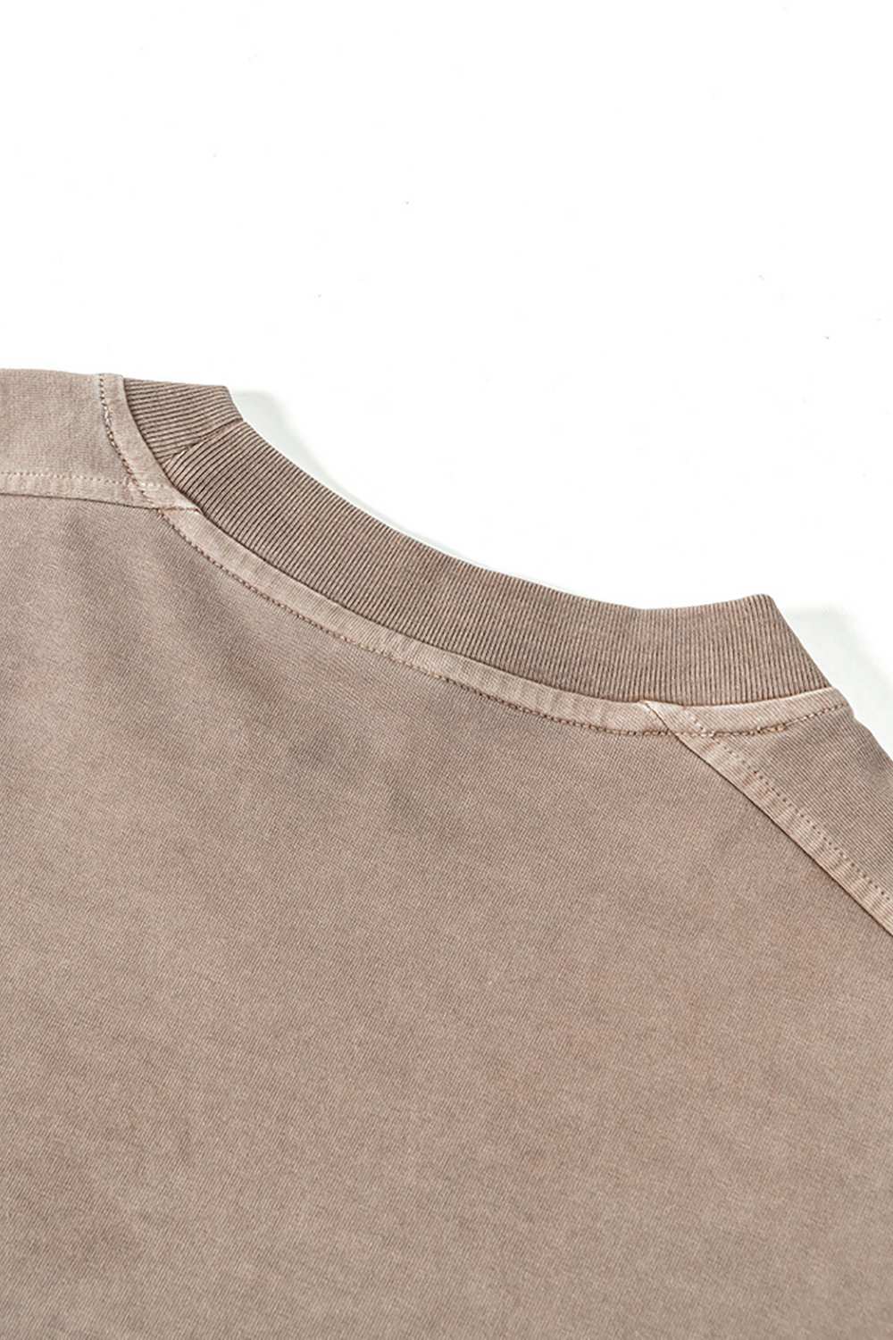 Vintage-Inspired Heavyweight T-Shirt - Modern High Street Style, Washed Texture