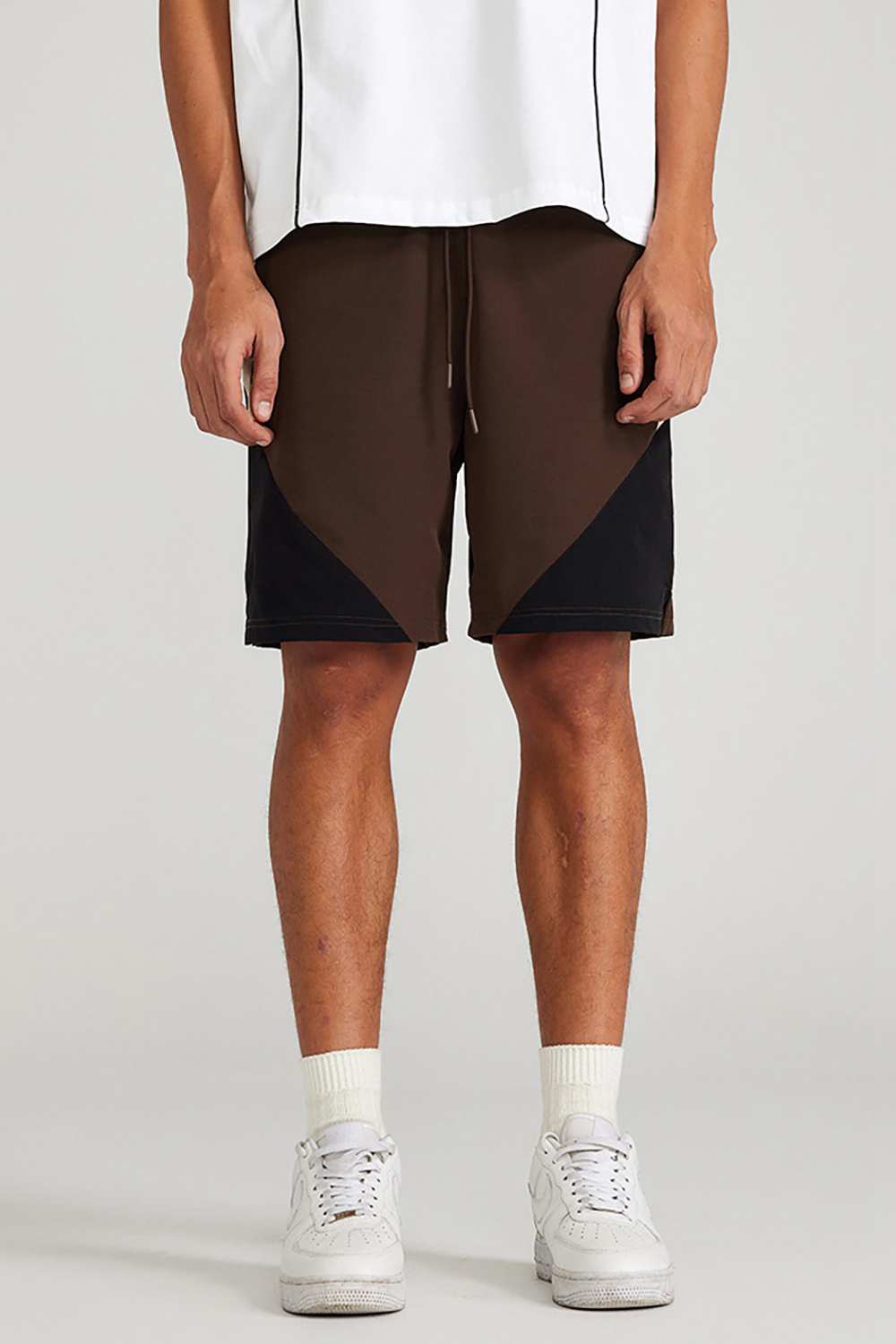 Men's Vintage Washed Urban Trek Shorts with Split-Hem | High Street Style