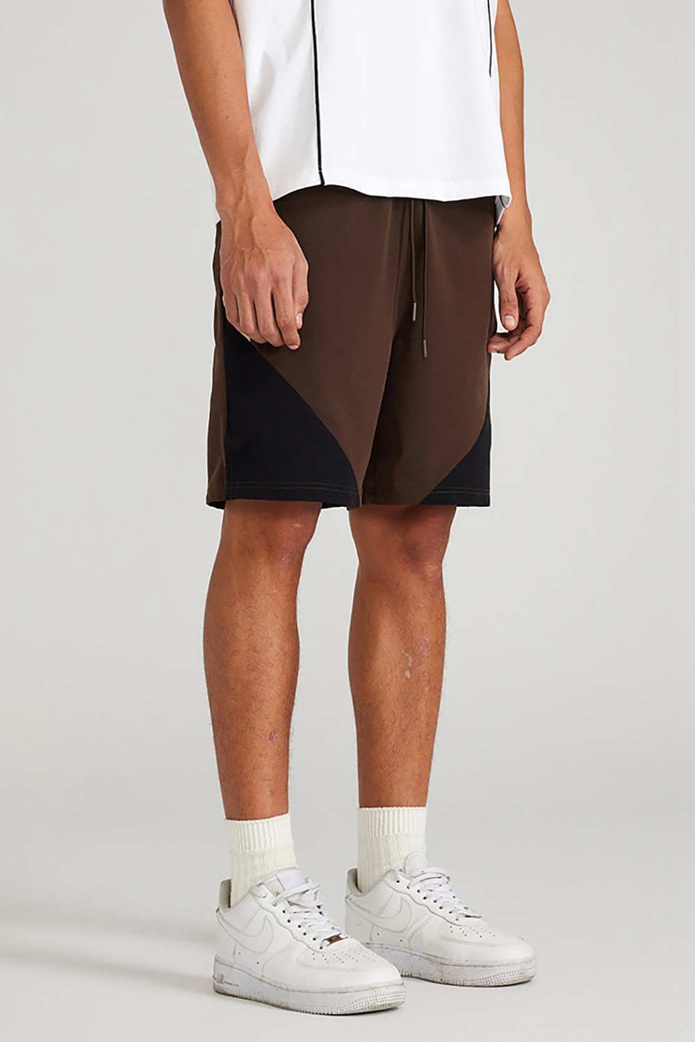 Men's Vintage Washed Urban Trek Shorts with Split-Hem | High Street Style