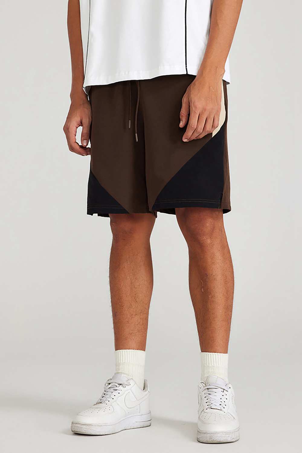 Men's Vintage Washed Urban Trek Shorts with Split-Hem | High Street Style