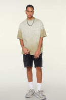 Faded Gradient Heavyweight Tee - Sand