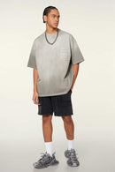 Faded Gradient Heavyweight Tee - Light Gray