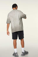 Faded Gradient Heavyweight Tee - Light Gray
