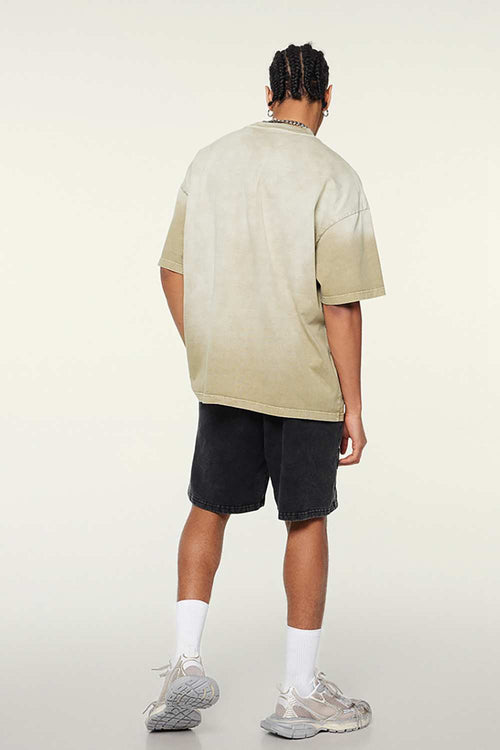 Faded Gradient Heavyweight Tee - Sand