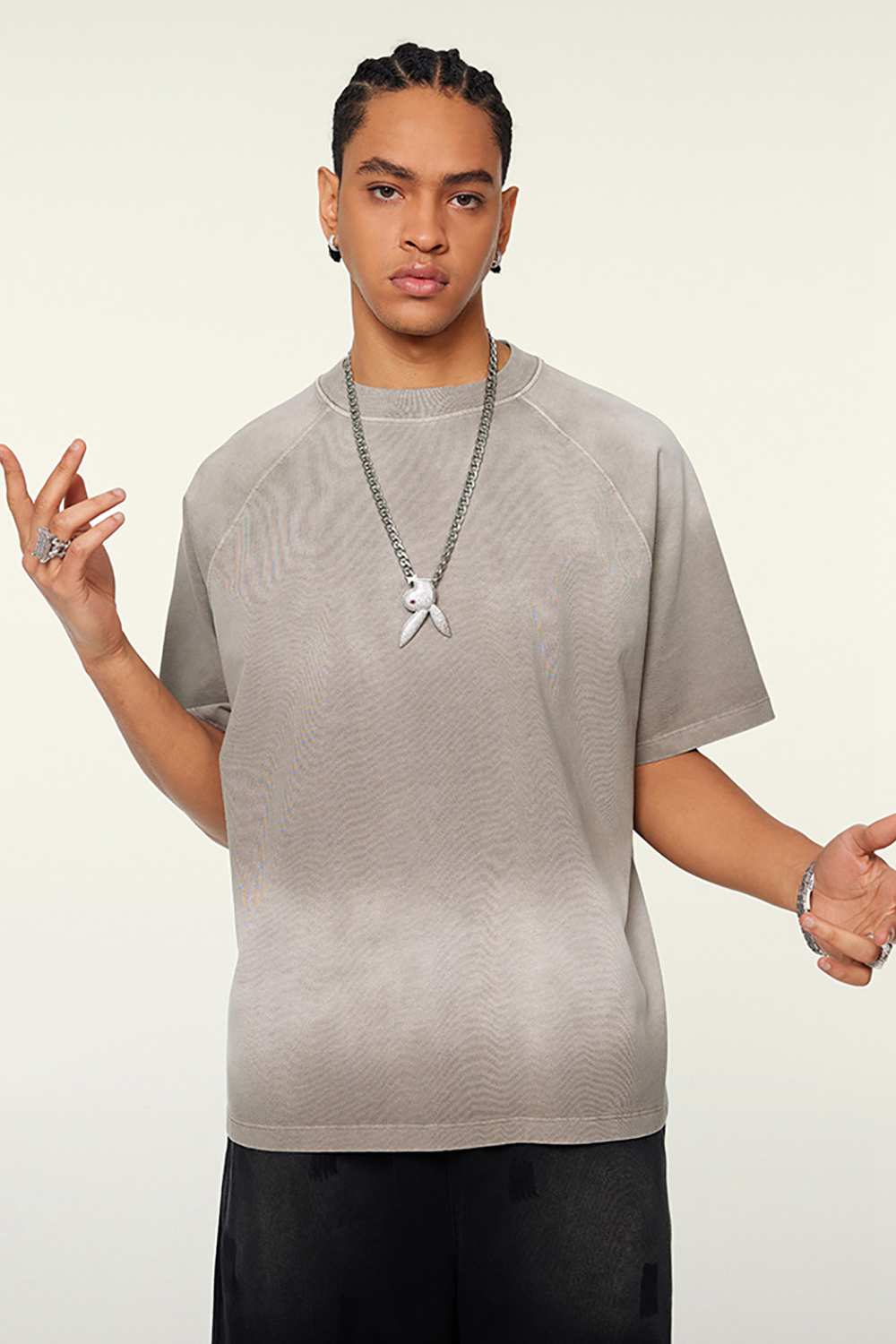 Ombre Vintage Tee: Gradient Elegance in a Relaxed Cut