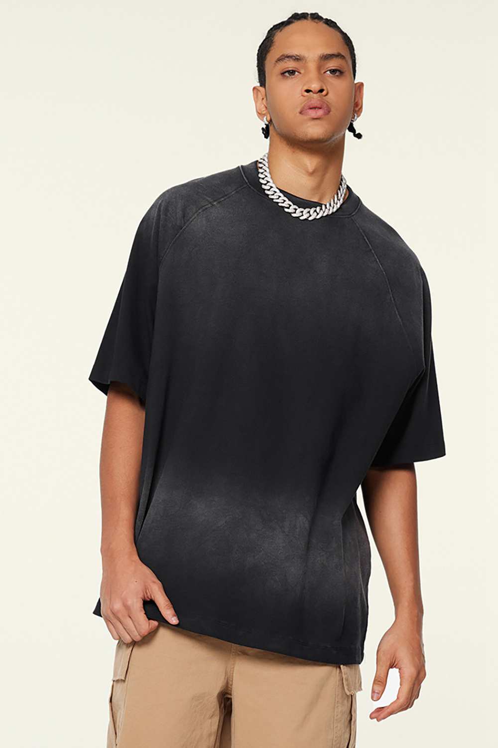 Ombre Vintage Tee: Gradient Elegance in a Relaxed Cut