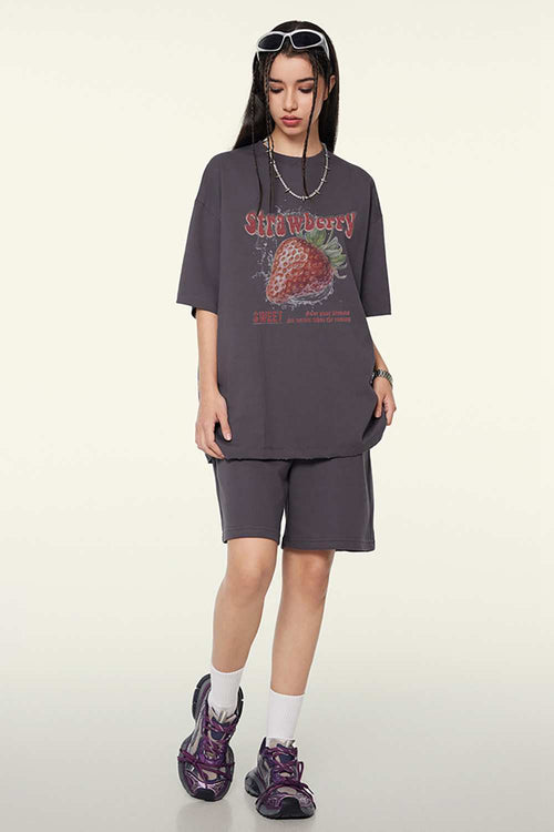 Cooling-Touch Strawberry Tee - Raspberry Purple
