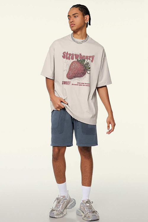 Cooling-Touch Strawberry Tee - Sandy Apricot