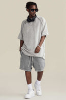 Heavyweight Wax-Dyed Tee - Medium Gray