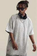 Heavyweight Wax-Dyed Tee - Medium Gray