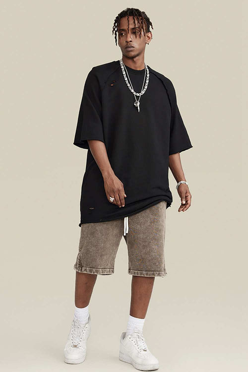Heavyweight Wax-Dyed Tee - Black