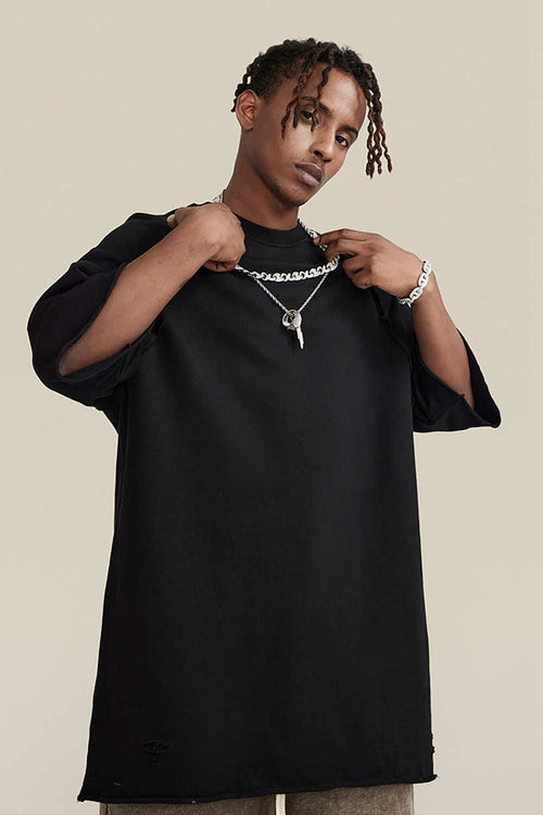 Heavyweight Wax-Dyed Tee - Black