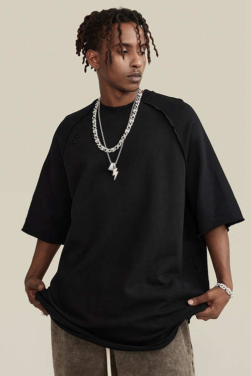 Heavyweight Wax-Dyed Tee - Black