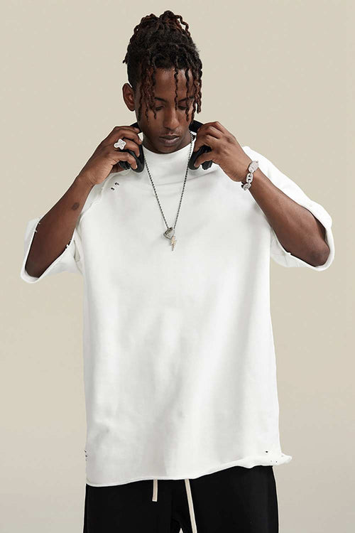 Heavyweight Wax-Dyed Tee - Off White