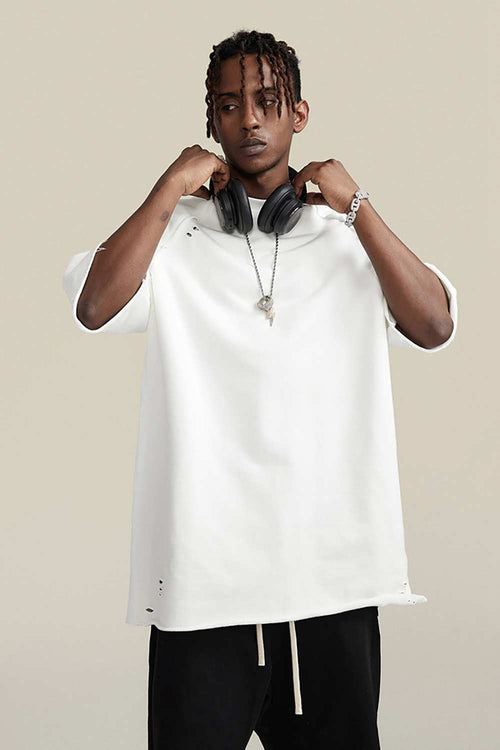 Heavyweight Wax-Dyed Tee - Off White