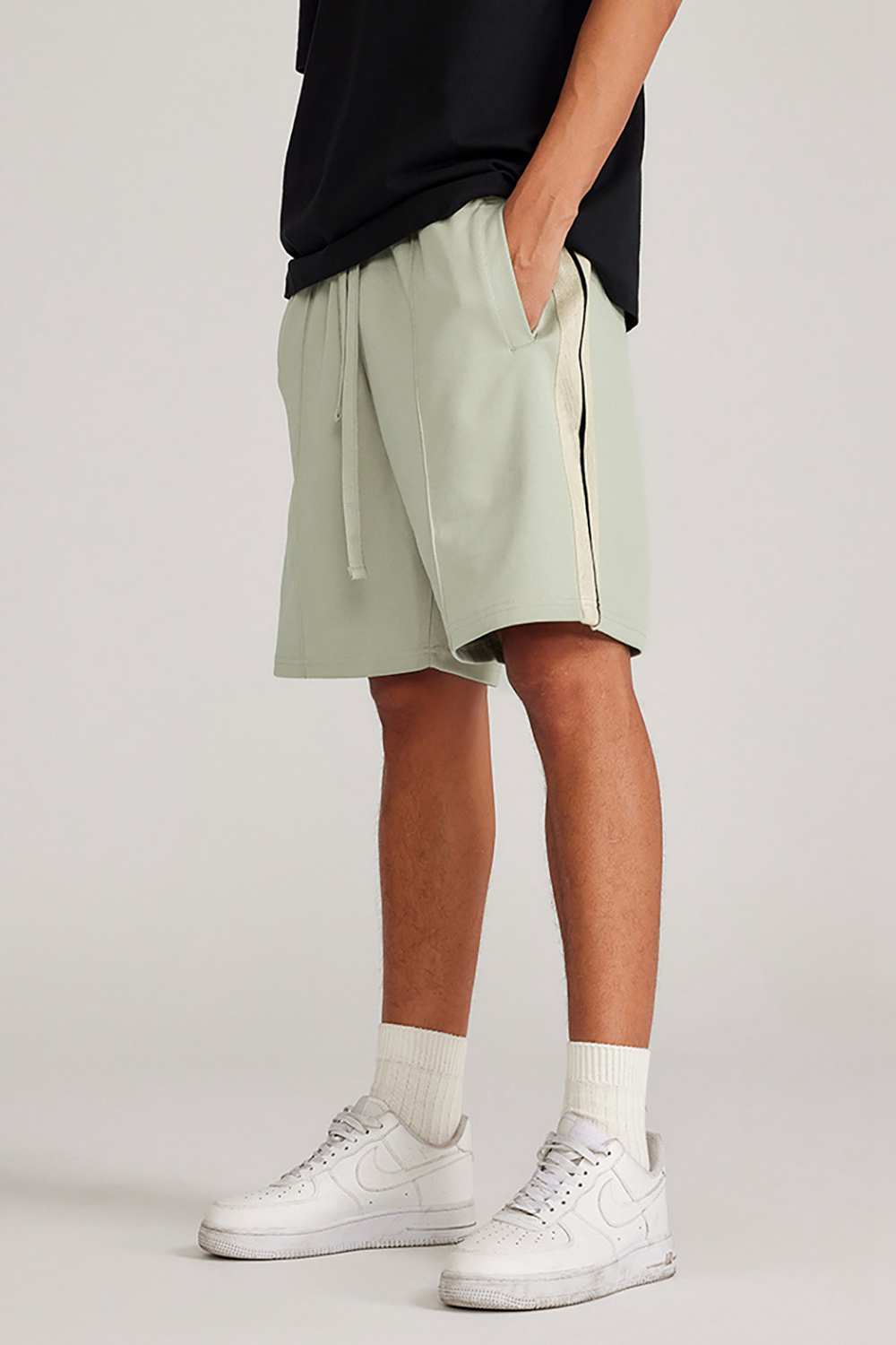 "Skyline Breeze" Drawstring Shorts - Casual Elegance for Summer Days