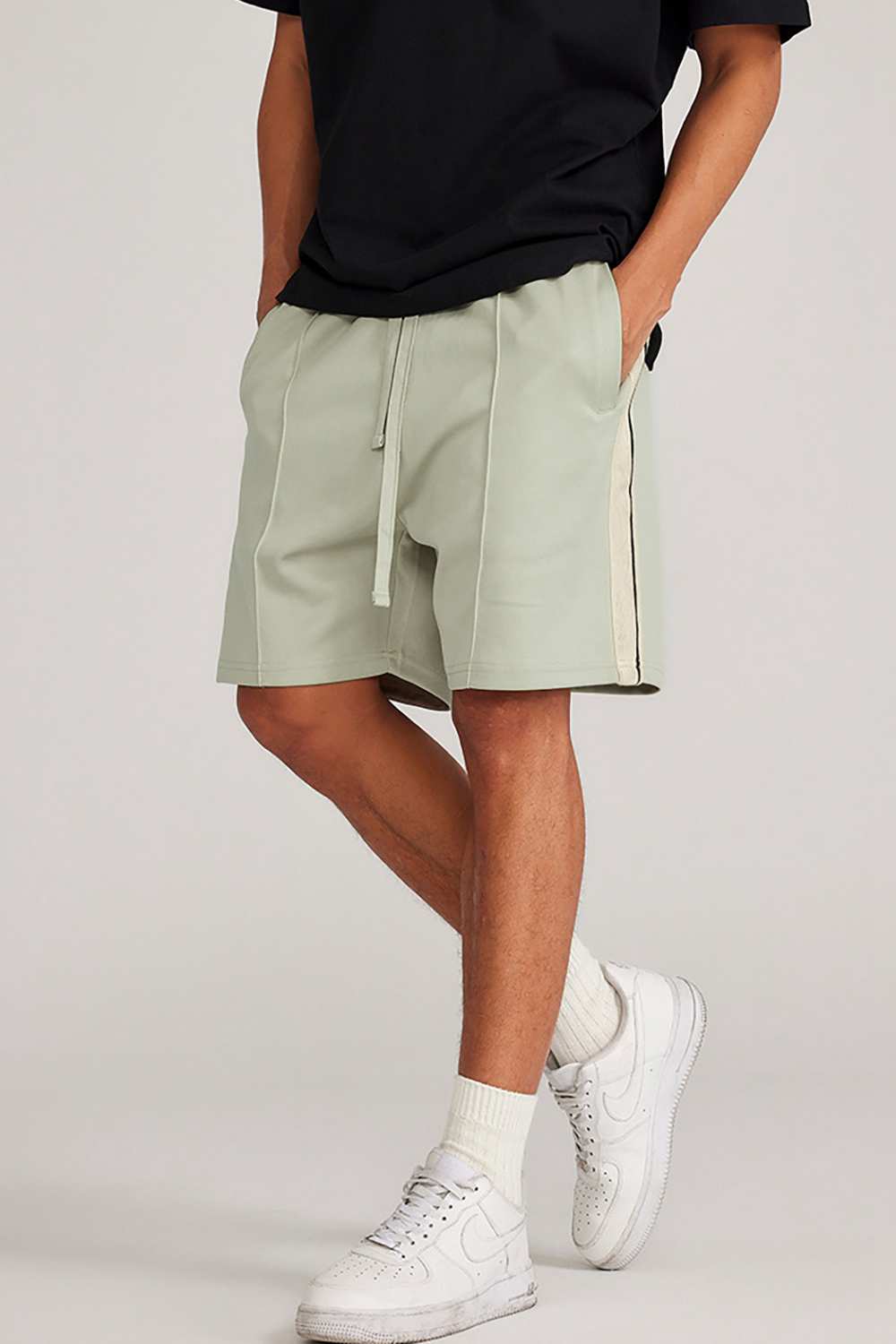 "Skyline Breeze" Drawstring Shorts - Casual Elegance for Summer Days