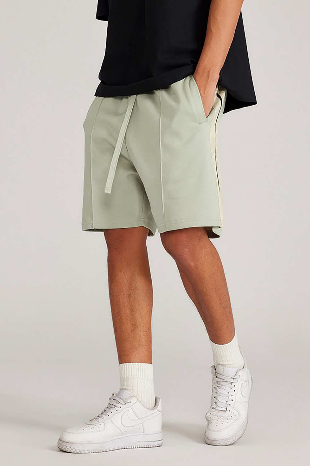 "Skyline Breeze" Drawstring Shorts - Casual Elegance for Summer Days