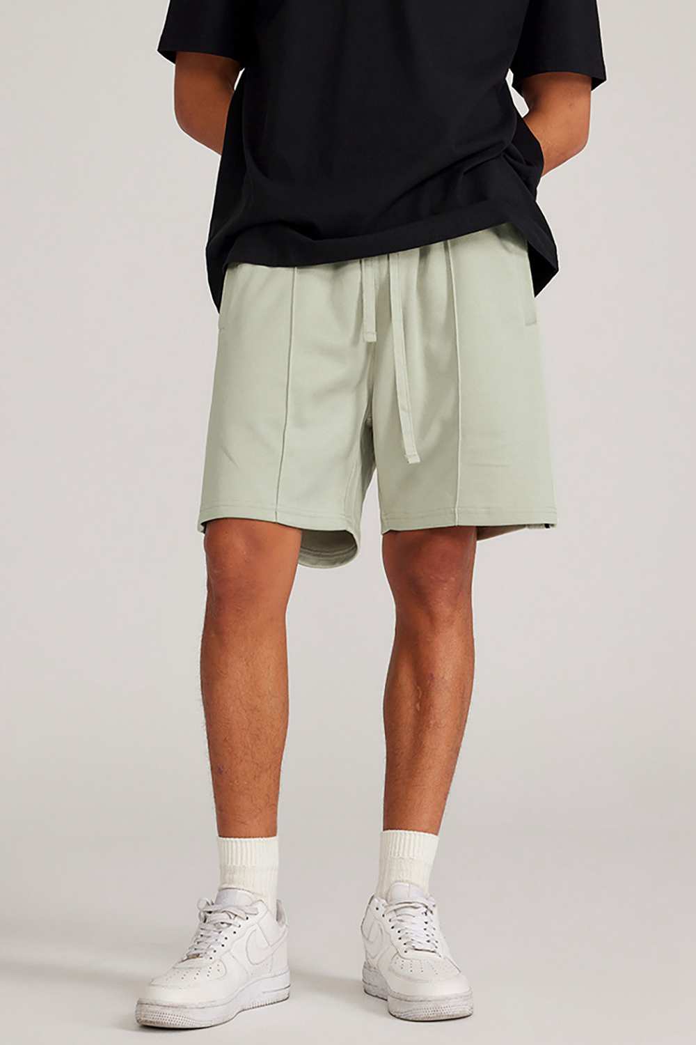 "Skyline Breeze" Drawstring Shorts - Casual Elegance for Summer Days