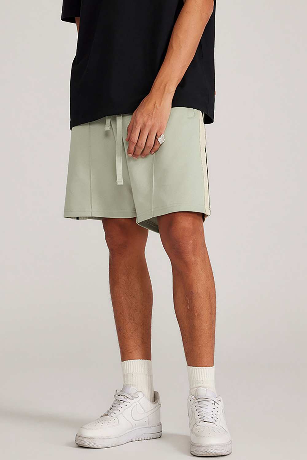 "Skyline Breeze" Drawstring Shorts - Casual Elegance for Summer Days