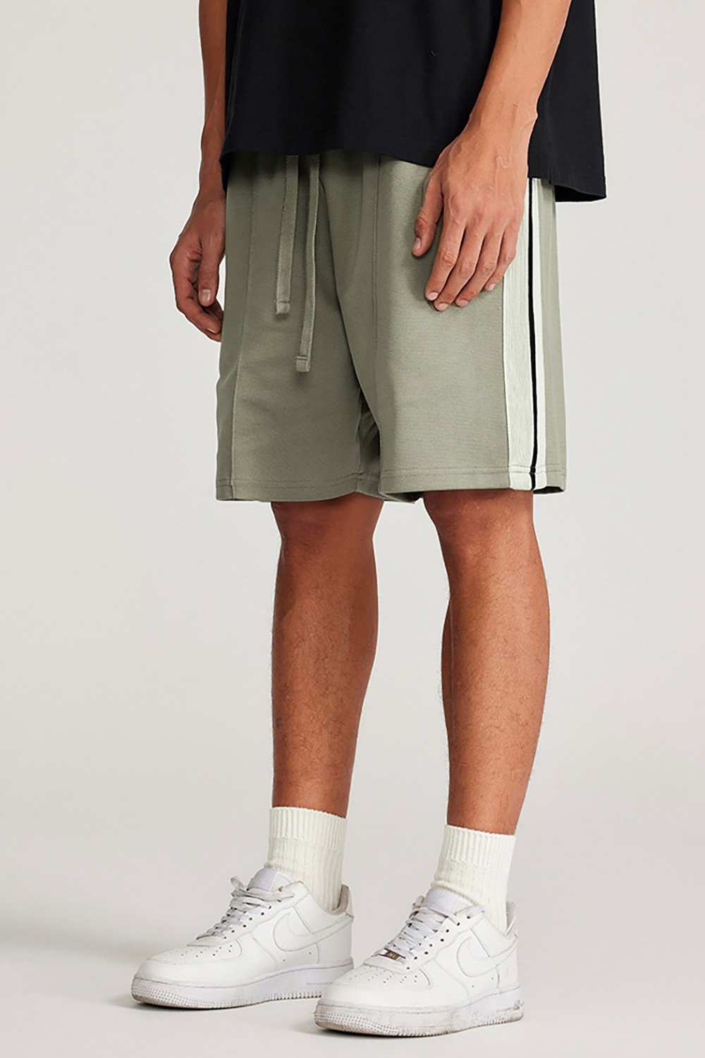 "Skyline Breeze" Drawstring Shorts - Casual Elegance for Summer Days