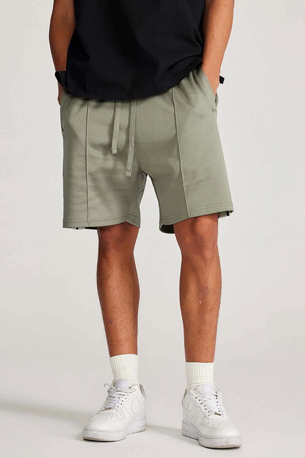 "Skyline Breeze" Drawstring Shorts - Casual Elegance for Summer Days