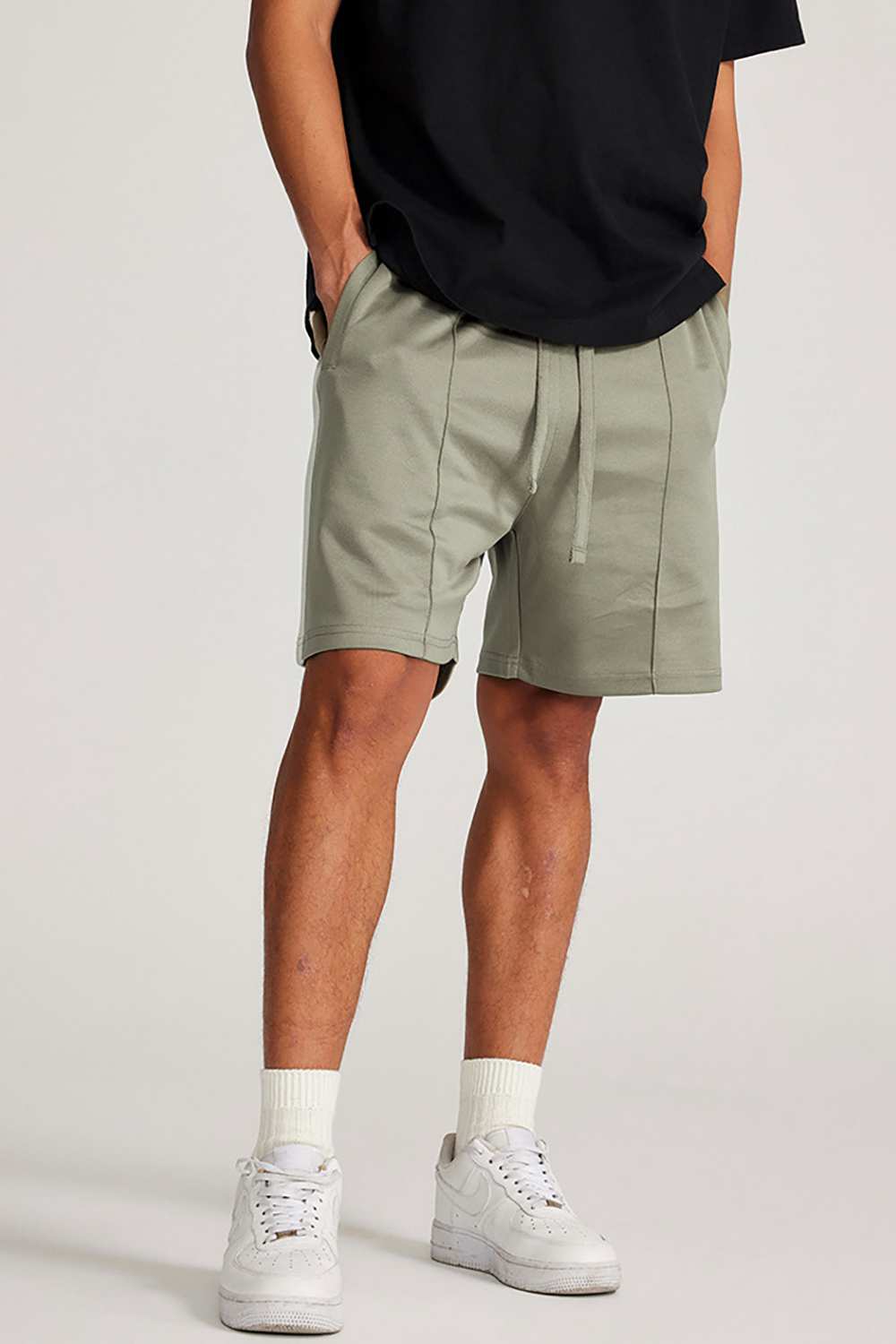 "Skyline Breeze" Drawstring Shorts - Casual Elegance for Summer Days