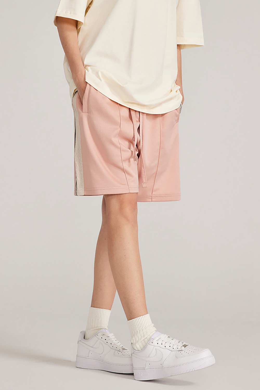 "Skyline Breeze" Drawstring Shorts - Casual Elegance for Summer Days