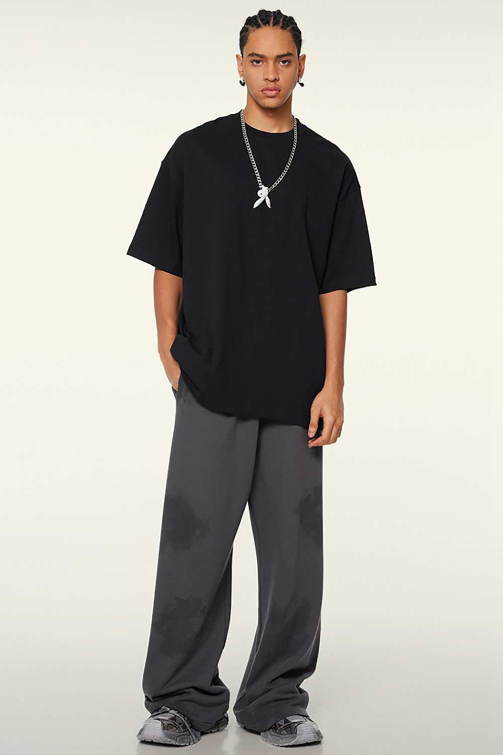 Heavyweight Washed Tee - Black