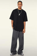 Heavyweight Washed Tee - Black