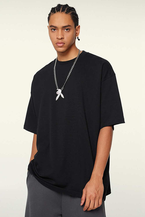 Heavyweight Washed Tee - Black