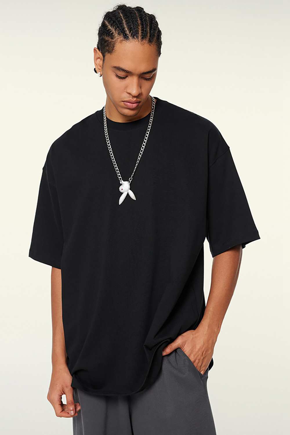Heavyweight Washed Tee - Black
