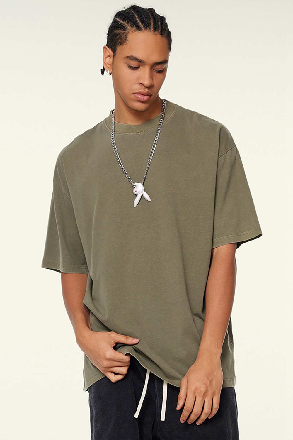 Heavyweight Washed Tee - Camel
