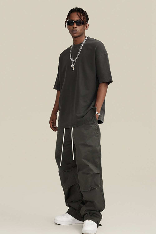 Heavyweight Washed Tee - Dark Gray