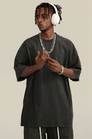 Heavyweight Washed Tee - Dark Gray