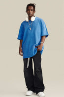 Heavyweight Washed Tee - Denim Blue