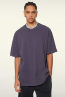 Heavyweight Washed Tee - Grape Purple