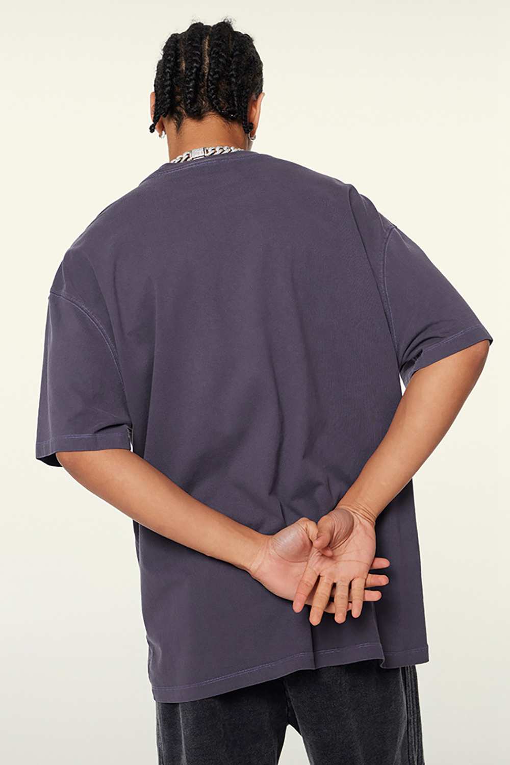 Heavyweight Washed Tee - Grape Purple